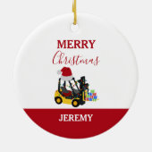 Gabelstapler Keramik Ornament (Hinten)