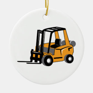 GABELSTAPLER KERAMIKORNAMENT