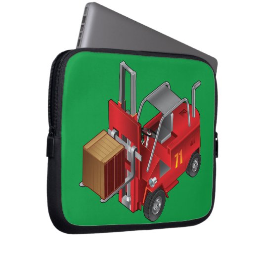 Gabelstapler, Kinder Palettenstaplerdesign Laptopschutzhülle (Vorne Rechts)