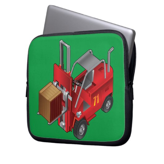 Gabelstapler, Kinder Palettenstaplerdesign Laptopschutzhülle (Vorderseite Links)
