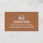 Gabelstapler, Logik - Beruflich Visitenkarte (Rückseite)