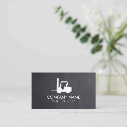 Gabelstapler, Logik - Berufliche Visitenkarte (Stehend Vorderseite)