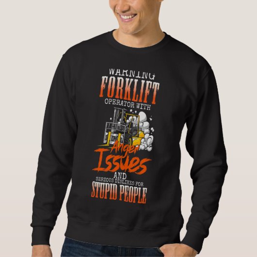 Gabelstapler-Logistiker-Lager Sweatshirt (Vorderseite)