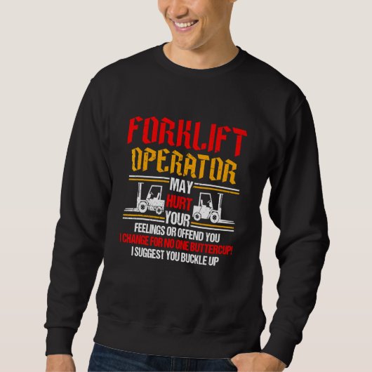 Gabelstapler-Logistiker-Lager Sweatshirt (Vorderseite)
