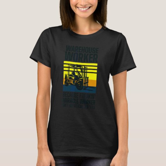 Gabelstapler-Logistiker-Lager T-Shirt (Vorderseite)