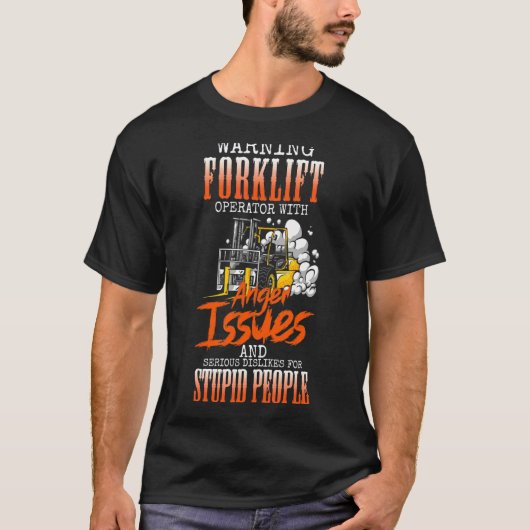 Gabelstapler-Logistiker-Lager T-Shirt (Vorderseite)