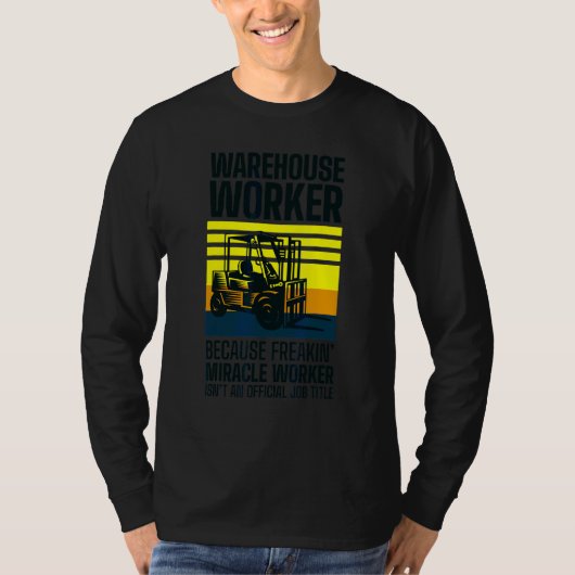 Gabelstapler-Logistiker-Lager T-Shirt (Vorderseite)