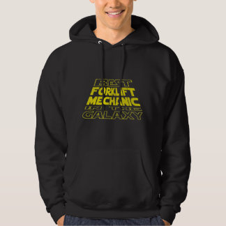 Gabelstapler Mechanik Funny Space Backside Design Hoodie