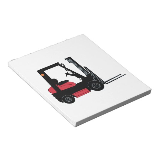 Gabelstapler Notizblock (angewinkelt)