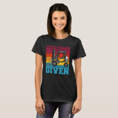 Gabelstapler ohne Gabel Lagerlogistik T-Shirt (Vorne ganz)
