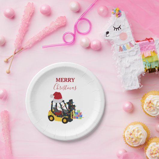 Gabelstapler Pappteller (Party)