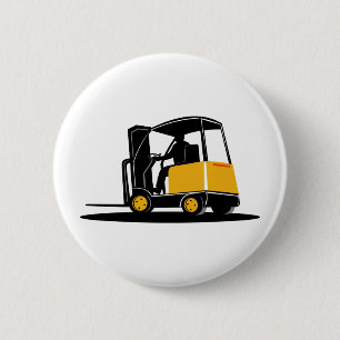 Gabelstapler Retro Button