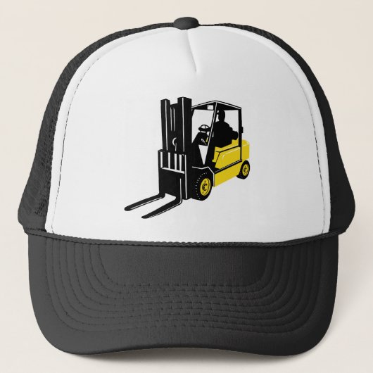 Gabelstapler Retro Truckerkappe (Vorderseite)