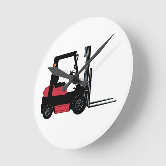 Gabelstapler Runde Wanduhr (Winkel)