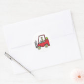 Gabelstapler Runder Aufkleber (Umschlag)