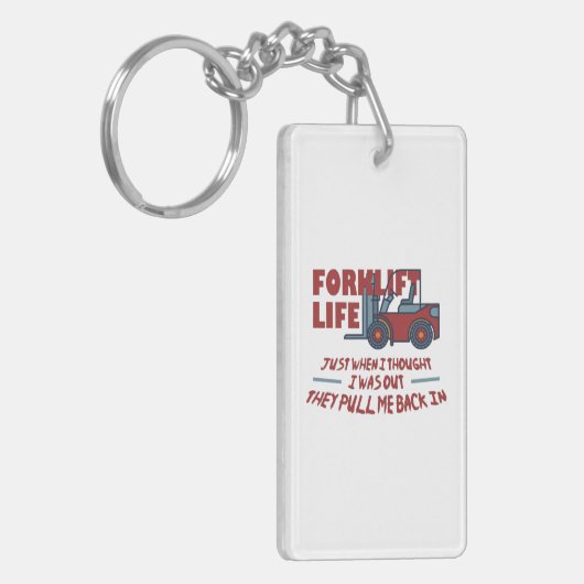 Gabelstapler Schlüsselanhänger (Vorderseite links)