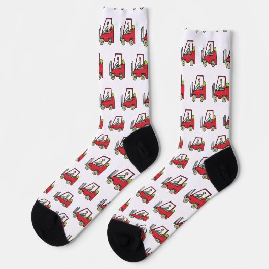 Gabelstapler Socken (Linkes Detail)
