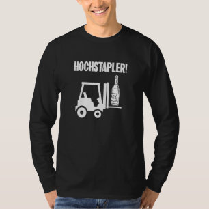Gabelstapler-Stapler Bierflasche T-Shirt