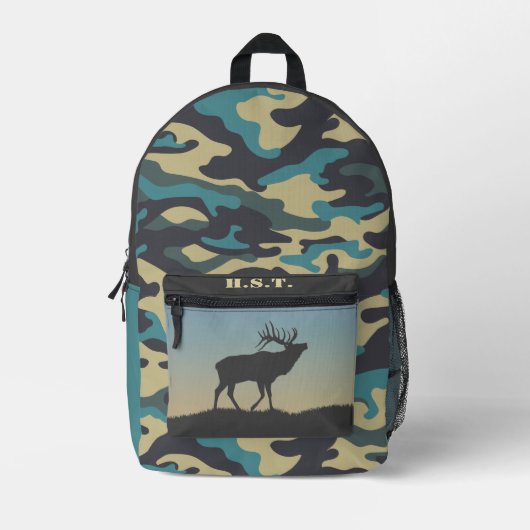 Gabelstapler und Camouflage Bedruckter Rucksack (Vorderseite)