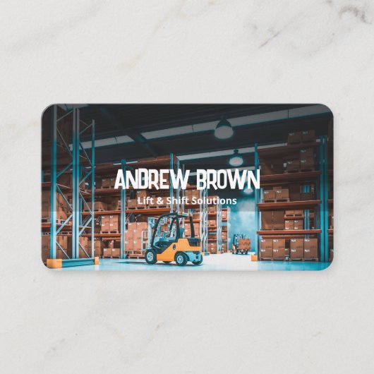 Gabelstapler Visitenkarte (Vorderseite)