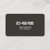 Gabelstapler Visitenkarte (Rückseite)