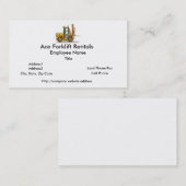 Gabelstapler-Visitenkarten Visitenkarte (Vorne/Hinten)