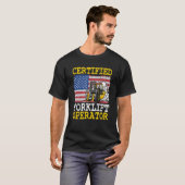 Gabelstapler-zertifizierter Gabelstapler T-Shirt (Vorne ganz)