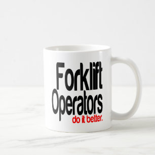 Gabelstaplerbetreiber machen es besser kaffeetasse
