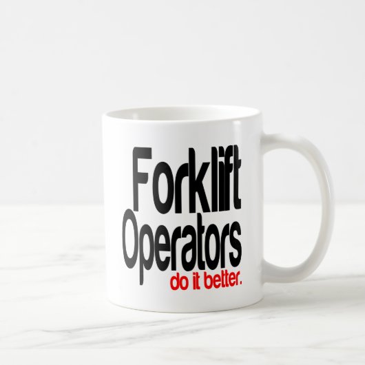 Gabelstaplerbetreiber machen es besser kaffeetasse (Rechts)