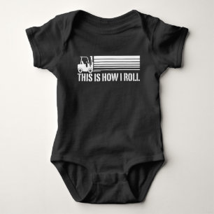 Gabelstaplerbetreiber So nehme ich Baby Bodysuit Strampler