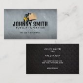 Gabelstaplerbetriebskarten Visitenkarte (Vorne/Hinten)