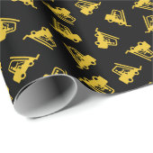 Gabelstaplerbild Geschenkpapier (Rolleneckpunkt)