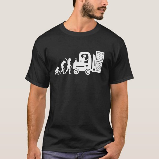 Gabelstaplerfahrer Bediener Bau Lager Ev T-Shirt (Vorderseite)