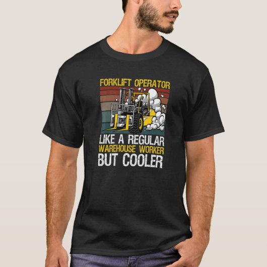 Gabelstaplerfahrer-Design für einen Lagerstaplerfa T-Shirt (Vorderseite)