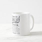 Gabelstaplerfahrer ein Gebet für einen Gabelstaple Kaffeetasse (VorderseiteRechts)