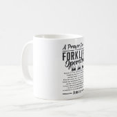 Gabelstaplerfahrer ein Gebet für einen Gabelstaple Kaffeetasse (Vorderseite Links)