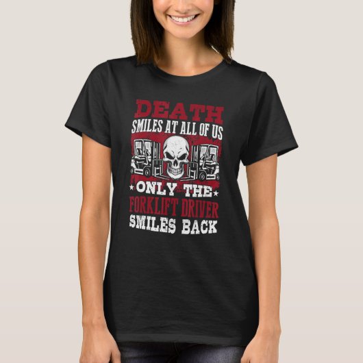 Gabelstaplerfahrer für Damen T-Shirt (Vorderseite)