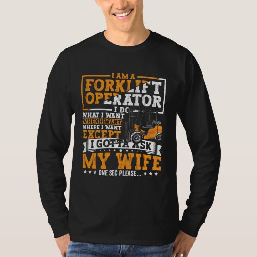 Gabelstaplerfahrer Gabelstapler Zertifizierter Fah T-Shirt (Vorderseite)