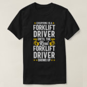 Gabelstaplerfahrer Gabelstaplerpullover T-Shirt (Design vorne)