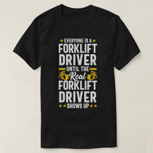 Gabelstaplerfahrer Gabelstaplerpullover T-Shirt (Design vorne)