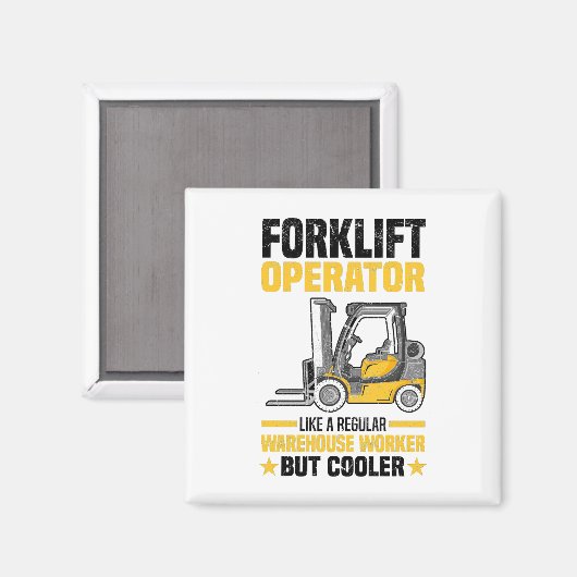 Gabelstaplerfahrer Magnet (Vorderseite/Rückseite)