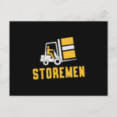 Gabelstaplerfahrer Postkarte (Vorderseite)