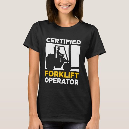Gabelstaplerfahrer T-Shirt (Vorderseite)