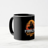 Gabelstaplerfahrer Tasse (Vorderseite Links)