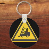 Gabelstaplerfahrer Vorsicht Schlüsselanhänger (Vorderseite)