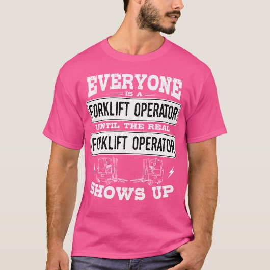 Gabelstaplerfahrwerk T-Shirt (Vorderseite)