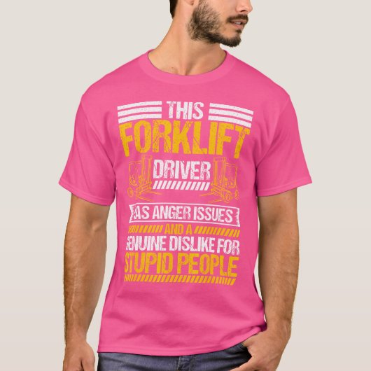 Gabelstaplerfahrwerk T-Shirt (Vorderseite)