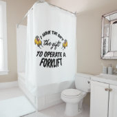 Gabelstaplergeschenk Duschvorhang (Beispiel)