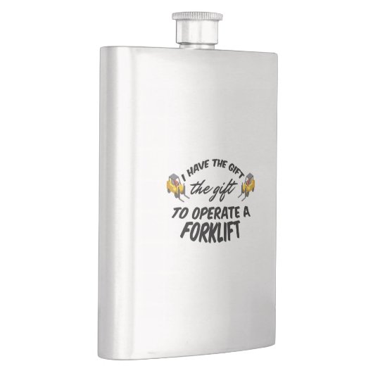 Gabelstaplergeschenk Flachmann (Rechts)