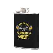 Gabelstaplergeschenk Flachmann (Links)